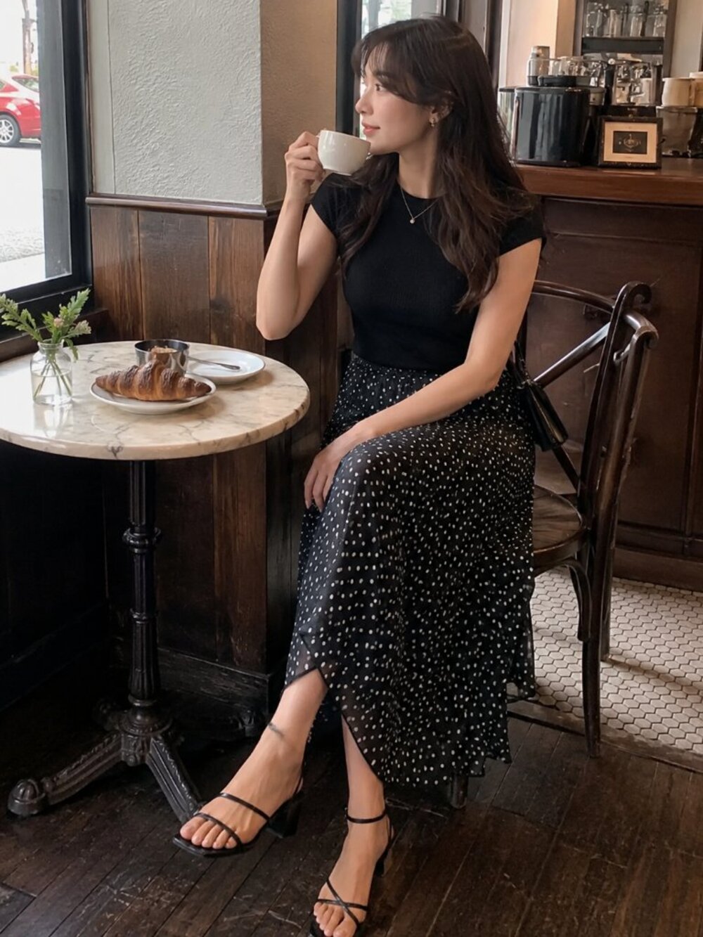 Chaps - Polka Dot Skirt